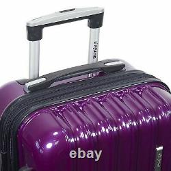 Dejuno Titan Jumbo Hardside 3-PC Spinner Luggage Set With TSA Lock Purple