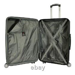 Dejuno Tutin 3-Piece Hardside Spinner Luggage Set With TSA Lock Burgundy