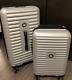 Delsey 2 Piece Hard Side Trunk Set In Silver Colors In Box