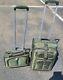 Delsey 2 Set 1 Medium Luggage 1 Duffel Carry On Rolling Telescopic Handles Oliv