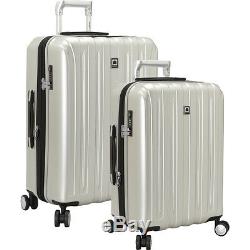 Delsey Helium Titanium 2 Piece Expandable Hardside Luggage Set NEW