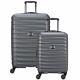 Delsey Paris 2-piece Hardside Spinner Luggage Set Graphite Open Box