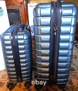 Delsey Paris 2-Piece Hardside Spinner Luggage Set Green OPEN BOX