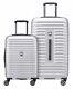 Delsey Paris 2-piece Luggage Spinner Hardside Trunk Set 29 & 22 Silver New