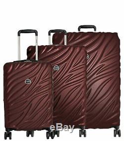 Delsey Paris Alexis 3-Piece Lightweight Luggage Set Hardside Spinner Suitcase