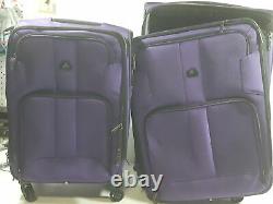 Delsey Paris Luggage Sky Max 2 Piece Set Carry On & Checked Spinner Suitcase