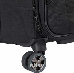 Delsey Paris Softside Expandable Luggage Sets with Spinner Wheels, Black(2622155)
