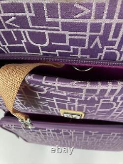 Diane Von Furstenberg DVF 21 Logo Rolling Carry On Luggage & Travel Bag (2 Pc)