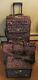 Diane Von Furstenberg Signature Tapestry Burgundy 3 Piece Luggage Set