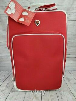Diane von Furstenberg Limited Edition Solid Hearts 3 Pcs Expandable Luggage Set