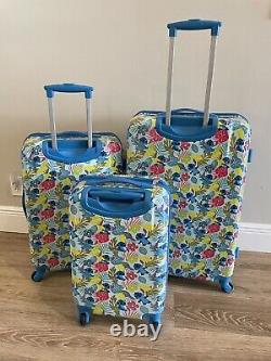 Disney Lilo & Stitch Hardside Spinner Suitcase Luggage FULL SET Of 3 29 25 21