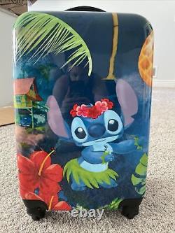 Disney Lilo & Stitch Spinner Carry On Suitcase Set Hard Luggage 20 New