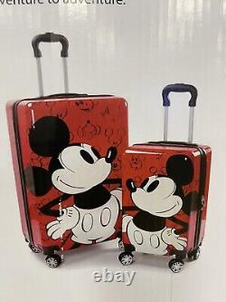 Disney Mickey Mouse Family Vacation Luggage set 20 in and 27 in S1