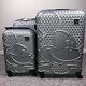 Disney Mickey Mouse Gray Black Spinner Ful Suitcase Set Hard Luggage 21 25 29