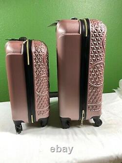 Disney Mickey Mouse Set Rose Gold Spinner FUL Suitcase Hard Luggage 21 And 25