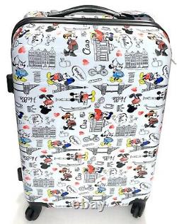 Disney Minnie Mickey Mouse Hardshell Luggage Carry On Spinner 25