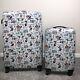 Disney Minnie & Mickey Mouse Spinner Ful Suitcase Set Of 2 Hard Luggage 21 29