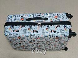 Disney Minnie & Mickey Mouse Spinner Suitcase Set Hard Luggage 21 25 29 NEW