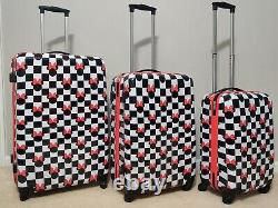 Disney Minnie Mouse Spinner Suitcase Set Hard Luggage 20 24 28 New With Tags