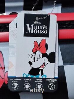 Disney Minnie Mouse Spinner Suitcase Set Hard Luggage 20 24 28 New With Tags