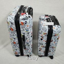 Disney Minnie Mouse Two-Piece Hardshell Spinner Luggage Set 21 & 25 Suitcases