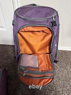 EBags Mother Lode Travel Backpack-Purple-Matching Packing Cube Set&Cosmetic Case