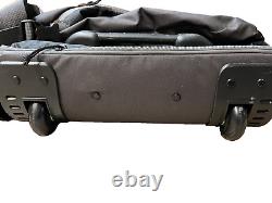 EDDIE BAUER ROLLING GREY DUFFLE SET 26 & 22 Carry On Luggage VERY GOOD COND