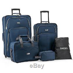 Elite Luggage Whitfield 5-Piece Softside Lightweight Rolling Luggage Set