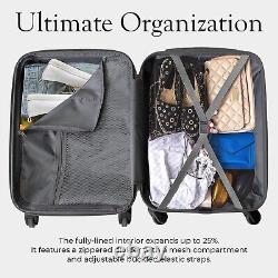 Embrace Luxury Gem 2-Piece Hardside Cosmetic Carry-On Luggage Set