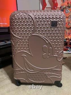 FUL Disney Mickey Mouse 3pc Hardside Luggage Set Rose Gold 21, 25, 29