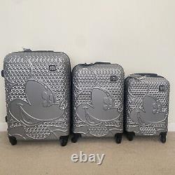 FUL Disney Micky Mouse Ful Luggage Spinner'Silver' 3 Pc. Set 21 25 29