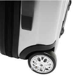 Free TSA Lock Travelers Choice Rome 3pc Hardside Lightweight Spinner Luggage Set