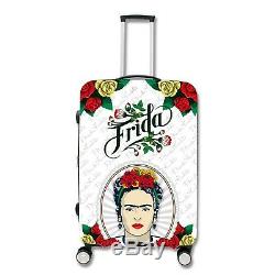 Frida Kahlo 2pcs Set Travel Luggage White Lady Spinner Suitcase (20 28 inch)