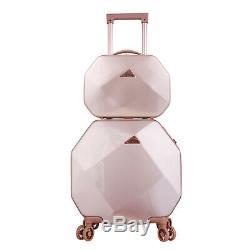 Gemstone 2 Piece Spinner Luggage Set Suitcase
