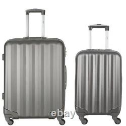 Grey 2 Piece Luggage Set Elevate your Journey with Luggage by Knight Flight