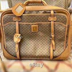 Gucci Vintage Monogram Luggage Travel Suitcases 3pc Set