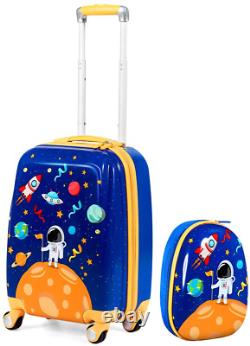 HONEY JOY Luggage 2-Pc Set Kids Carry On Waterproof & Easy to Clean Surface