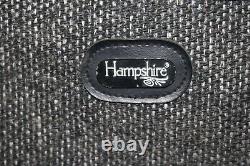 Hampshire Luggage 3p Set Gray Herringbone Luxe Carry On Check In & Travel Valise