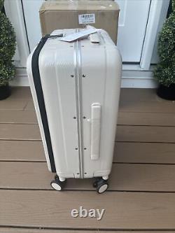 Hanke Lightweight Front Opening Carry-On 20 Inch, Ivory White New