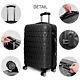 Hard Shell Pc+abs Cabin Suitcase 4 Wheel Travel Luggage Trolley Lightweight Case