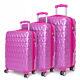 Hard Shell Trolley Suitcase 4 Wheel Spinner Lightweight Luggage Travel Case Rose