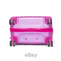 Hard shell Trolley Suitcase 4 Wheel Spinner Lightweight Luggage Travel Case Rose