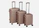 Hard Shell Trolley Suitcase 4 Wheel Spinner Lightweight Luggage Travel Rose Gold