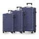 Hardshell Luggage Sets 3 Piece Double Spinner Wheels Suitcase With Tsa Lock 20