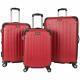 Hardside Luggage 3-piece Set (20/24/28) Kenneth Cole Reaction Suitcase Red