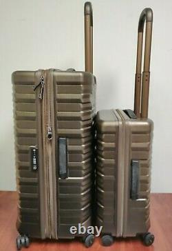 Hartmann Excelsior 2-piece Spinner Suitcase Luggage Set Hardside Gold READ DESC