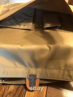 Hartmann Nylon And Leather Soft Side Carry On Weekender & Briefcase Set. EUC