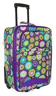 Hearts Expandable 3 pc Piece Luggage Set for Travel Soft Sided Check In