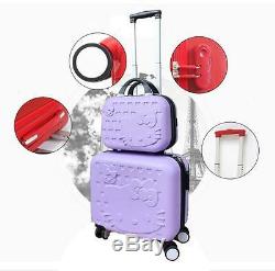 Hello Kitty Trolley High Quality ABS Suitcase Luggage Travel Set-5 Colors