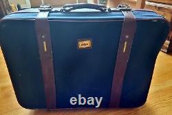 Holiday Brand Blue Luggage/Suitcases 3 Piece Set Vintage Buckles Retro